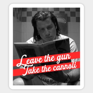 Vincent Vega leave the gun Sticker